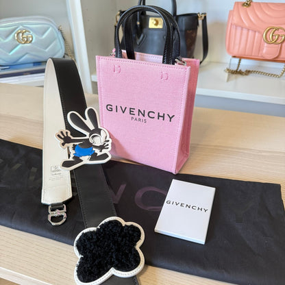 Givenchy X DISNEY Canvas Oswald Mini Vertical G-Tote Pink