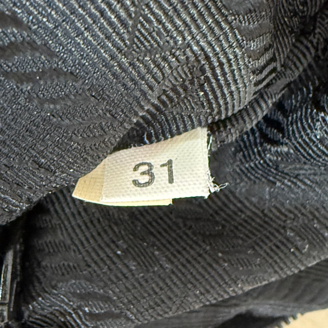 Prada Tessuto Nylon Vela Raso Bear Hobo Black