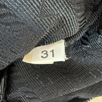 Prada Tessuto Nylon Vela Raso Bear Hobo Black