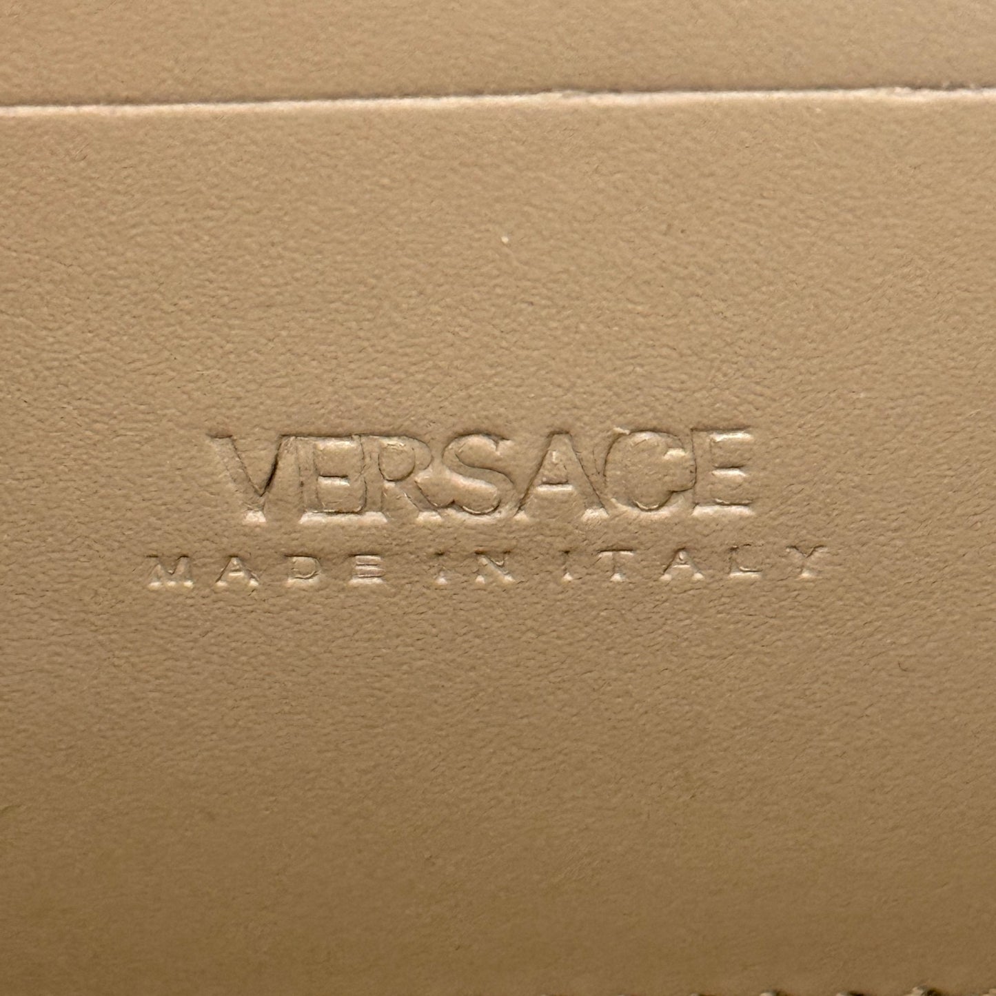 Versace Jacquard Crossbody Bag Beige