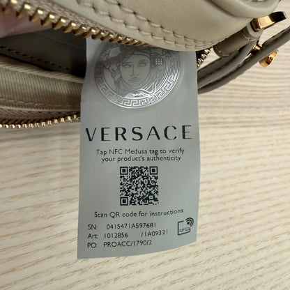 Versace Jacquard Crossbody Bag Beige