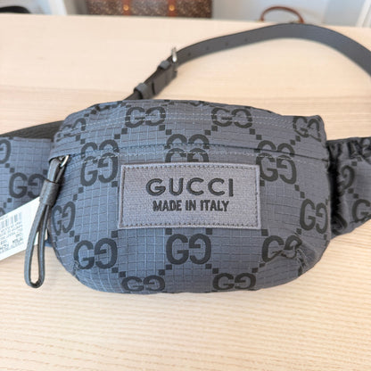 Gucci GG Nylon Ripstop Belt Bag Grey