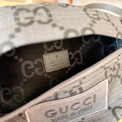 Gucci GG Nylon Ripstop Belt Bag Grey