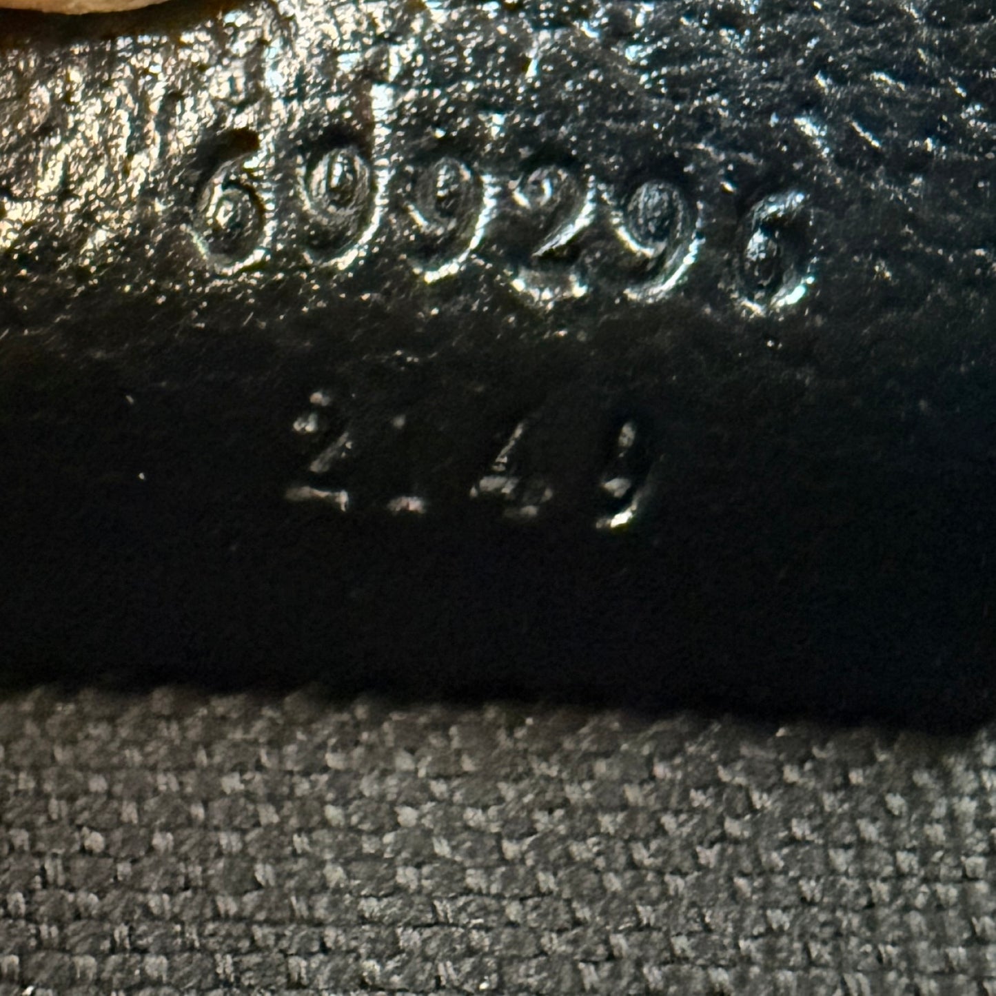 Gucci Monogram Jumbo GG Mini Horsebit 1955 Shoulder Bag Black