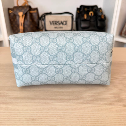 Gucci GG Supreme Monogram Super Mini Ophidia Shoulder Bag Dusty Blue
