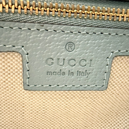 Gucci GG Supreme Monogram Super Mini Ophidia Shoulder Bag Dusty Blue