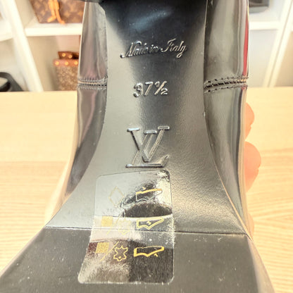 Louis Vuitton Monogram Ankle Boots Smooth Leather Size 37.5 EU / 7.5 US