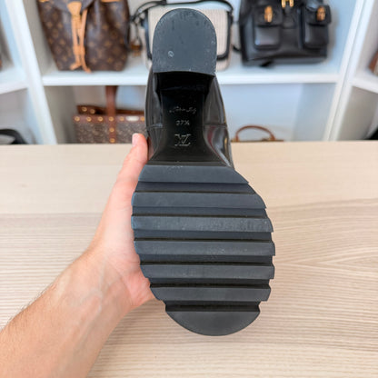 Louis Vuitton Monogram Ankle Boots Smooth Leather Size 37.5 EU / 7.5 US