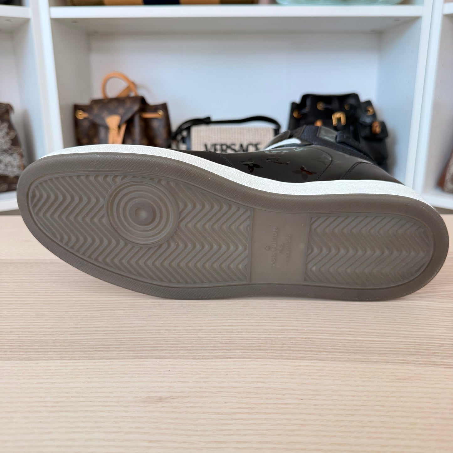 Louis Vuitton Monogram Rivoli Sneaker Boot Size 9