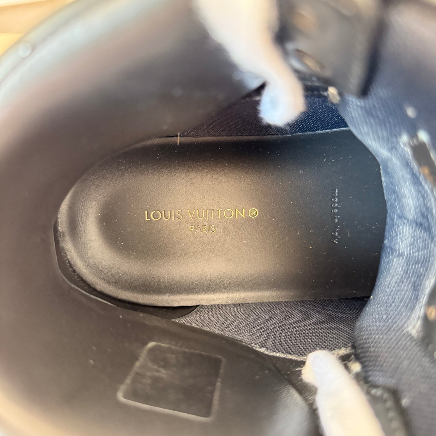 Louis Vuitton Monogram Rivoli Sneaker Boot Size 9