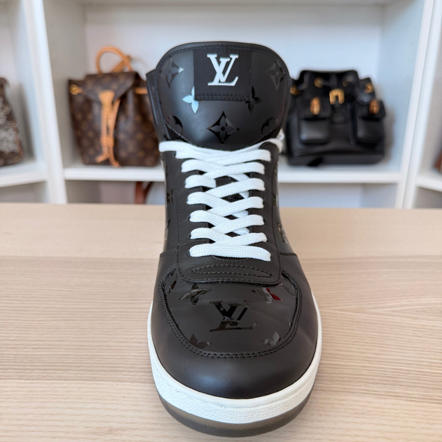 Louis Vuitton Monogram Rivoli Sneaker Boot Size 9