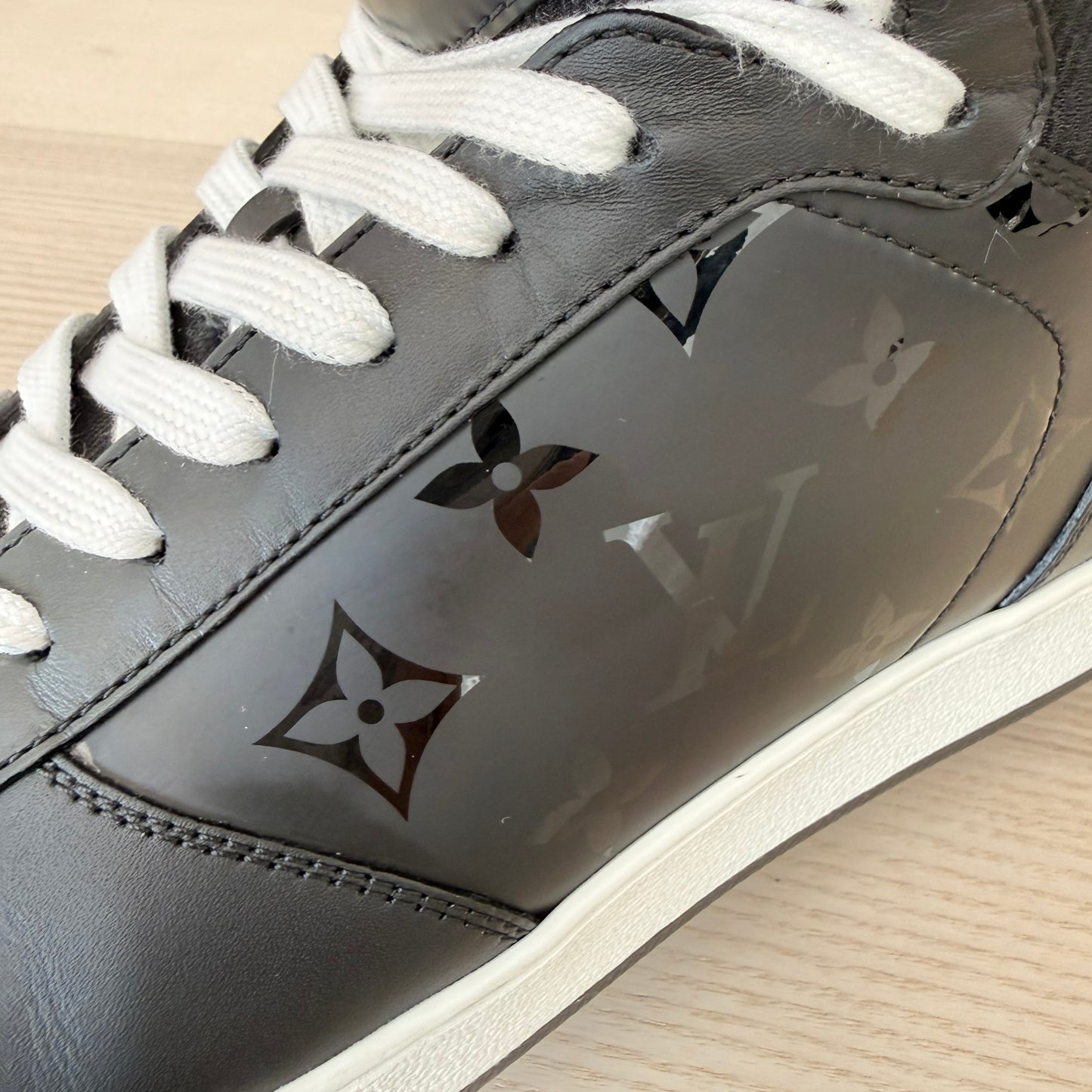 Louis Vuitton Monogram Rivoli Sneaker Boot Size 9