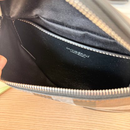 Burberry E-canvas Cason Check Bum Bag Dark Birch Brown