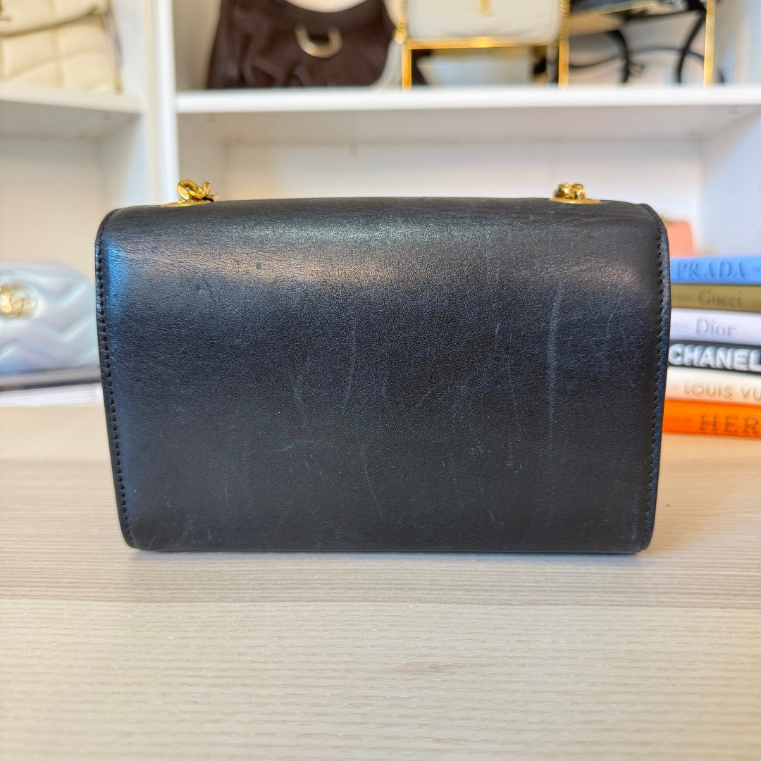 Saint Laurent YSL Classic Monogram Tassel Crossbody Bag Leather Small