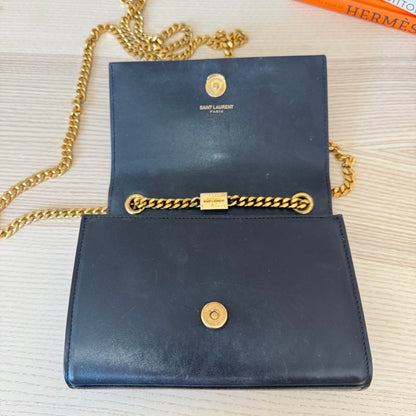 Saint Laurent YSL Classic Monogram Tassel Crossbody Bag Leather Small