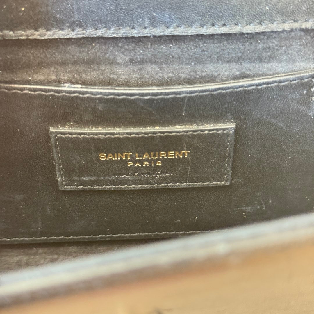 Saint Laurent YSL Classic Monogram Tassel Crossbody Bag Leather Small