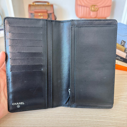 Chanel Chanel  Lambskin Perforated Wallet Black