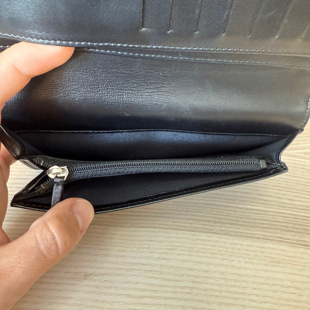 Chanel Chanel  Lambskin Perforated Wallet Black