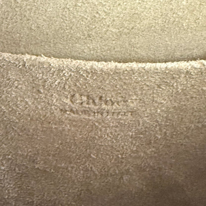 Chloe Calfskin Suede Small Nile Bracelet Bag Motty Grey