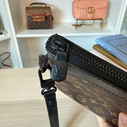 Louis Vuitton Monogram Macassar Pochette To-Go Black
