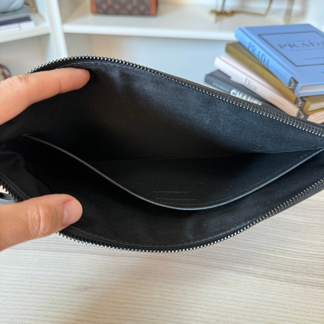 Louis Vuitton Monogram Macassar Pochette To-Go Black