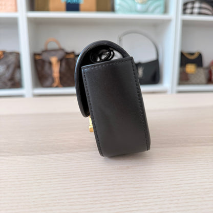 Celine Shiny Calfskin Mini Triomphe Black