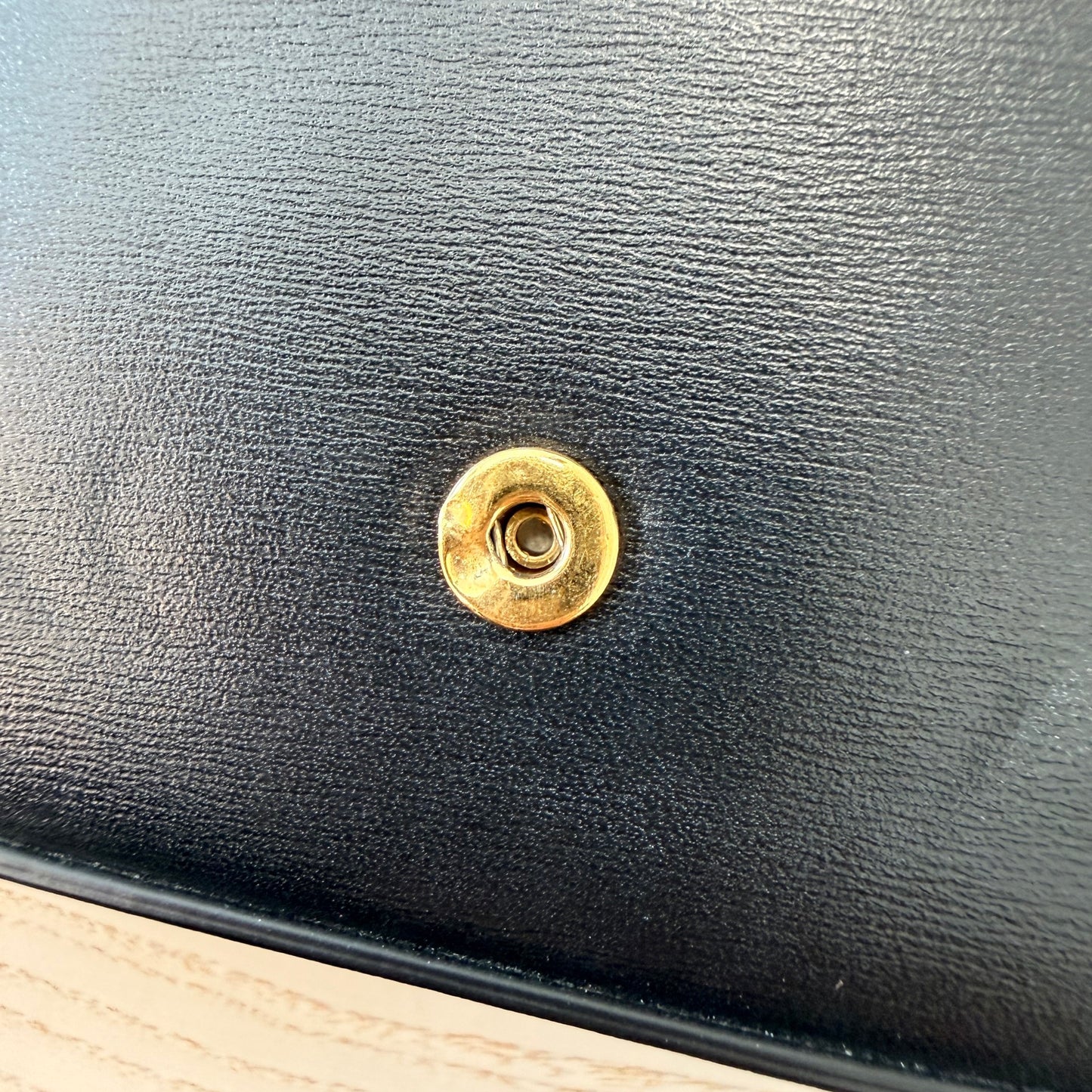 Celine Shiny Calfskin Mini Triomphe Black