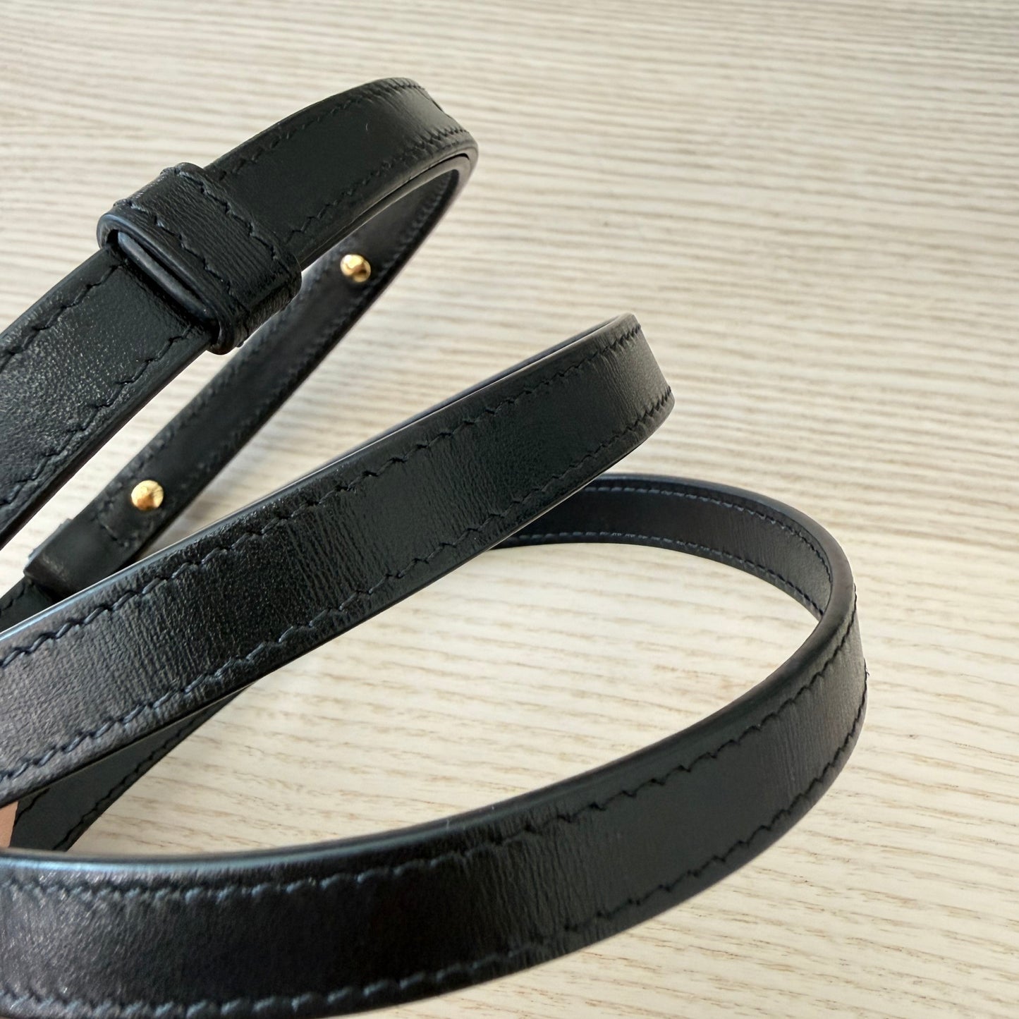 Celine Shiny Calfskin Mini Triomphe Black