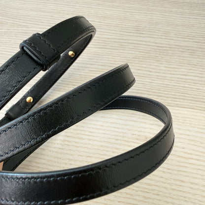Celine Shiny Calfskin Mini Triomphe Black