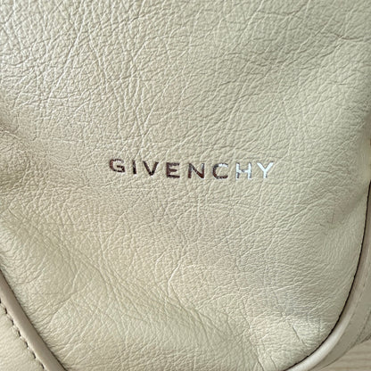 Givenchy Tumbled Calfskin Medium Voyou Bag Beige
