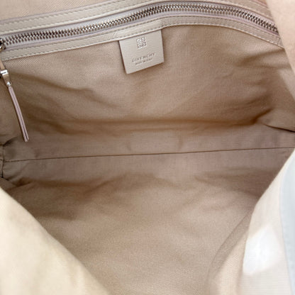 Givenchy Tumbled Calfskin Medium Voyou Bag Beige