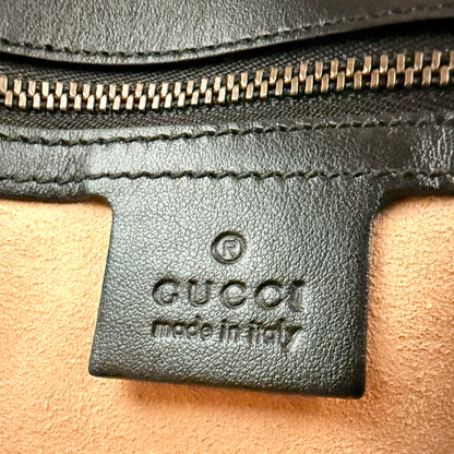 Gucci Calfskin Matelasse Small GG Marmont Shoulder Bag Black