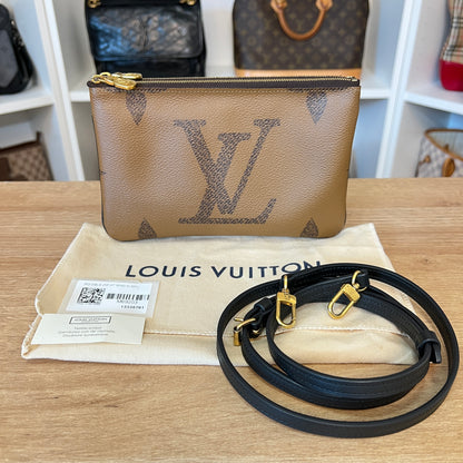 Louis Vuitton Reverse Monogram Giant Double Zip Pochette