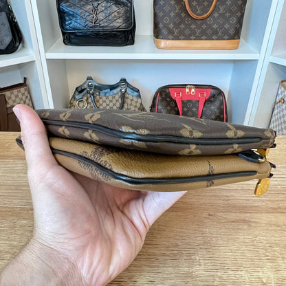 Louis Vuitton Reverse Monogram Giant Double Zip Pochette