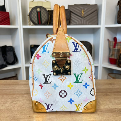 Louis Vuitton Monogram Multicolor Speedy 30 White