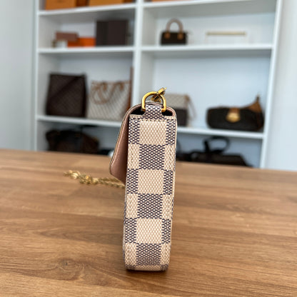 Pre-Owned Louis Vuitton Damier Azur Pochette Felicie