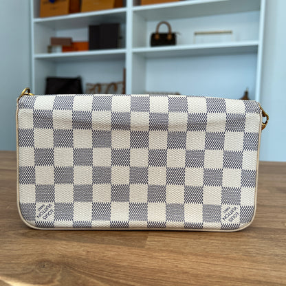 Pre-Owned Louis Vuitton Damier Azur Pochette Felicie