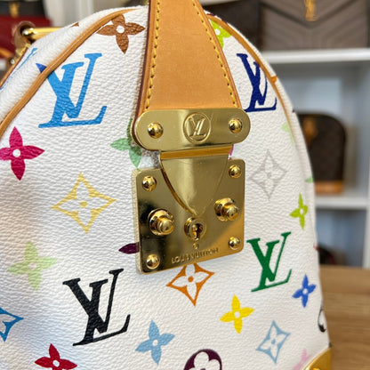 Louis Vuitton Monogram Multicolor Speedy 30 White