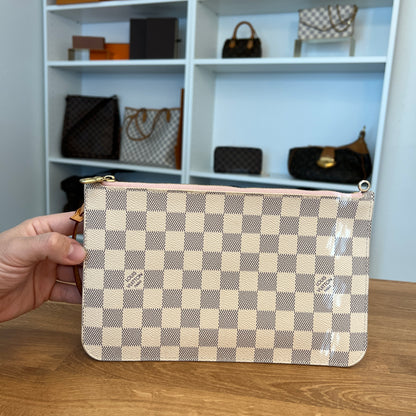 Pre-Owned Louis Vuitton Damier Azur Pochette Neverfull