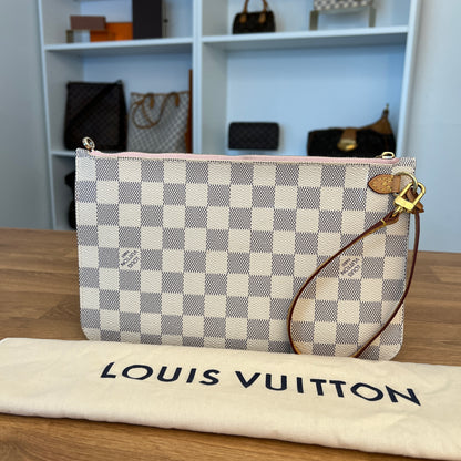 Pre-Owned Louis Vuitton Damier Azur Pochette Neverfull