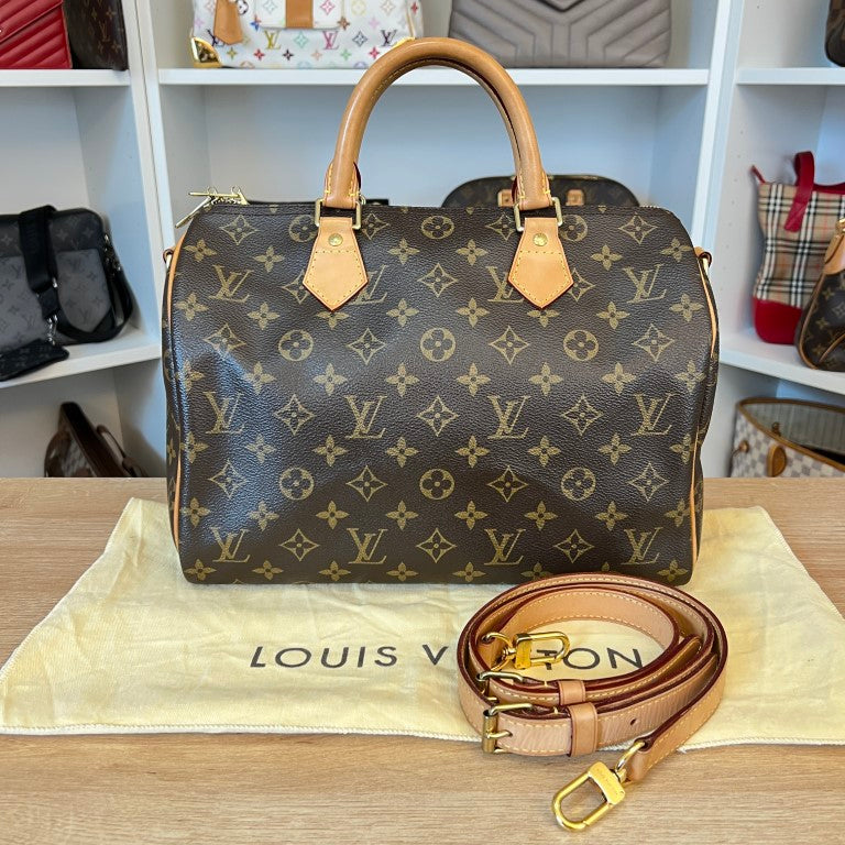 Louis Vuitton Monogram Bandouliere Speedy 30