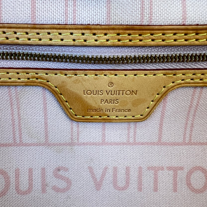 Louis Vuitton Damier Azur Neverfull MM Rose Ballerine