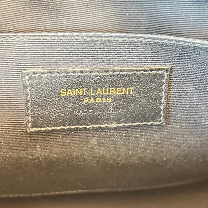 Saint Laurent Raffia Canvas Monogram Lou Camera Bag