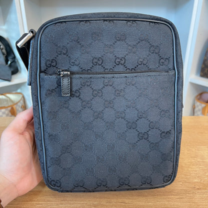 Gucci GG Canvas Crossbody Bag Black