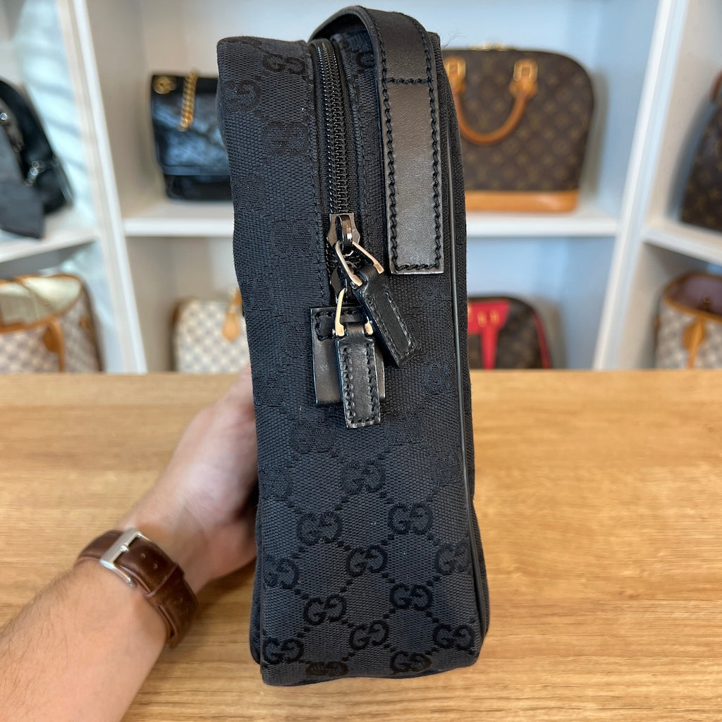 Gucci GG Canvas Crossbody Bag Black