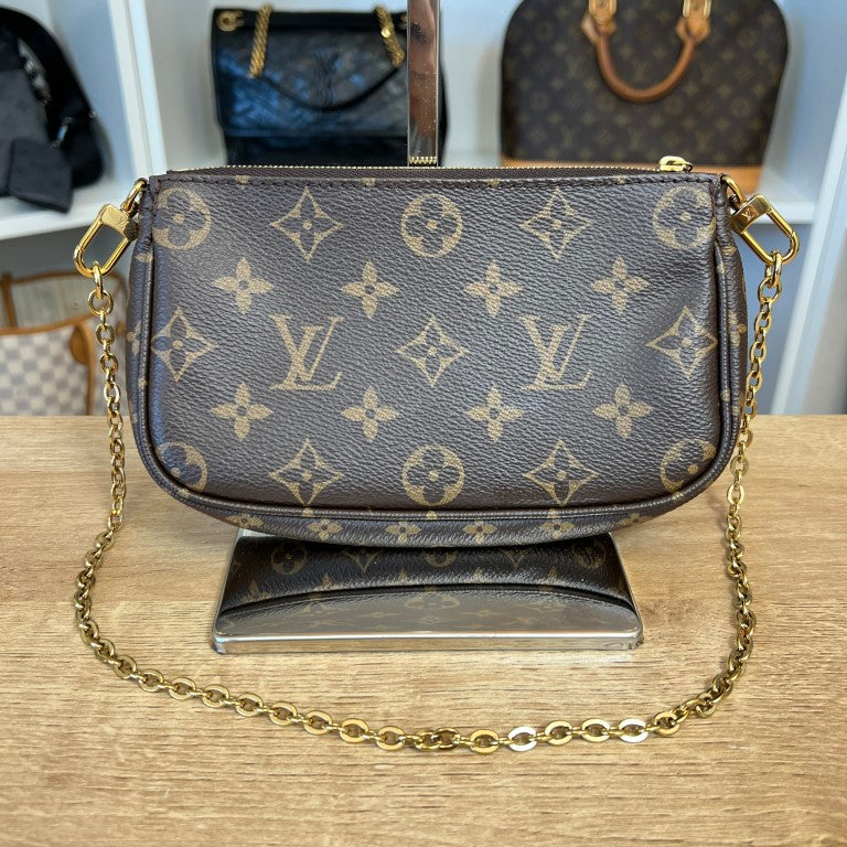 Louis Vuitton Monogram Multi Pochette Accessories Rose Clair