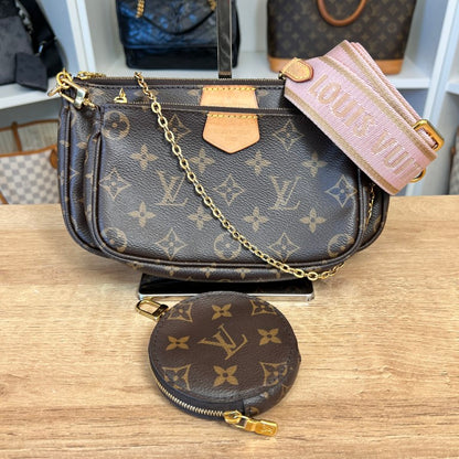 Louis Vuitton Monogram Multi Pochette Accessories Rose Clair