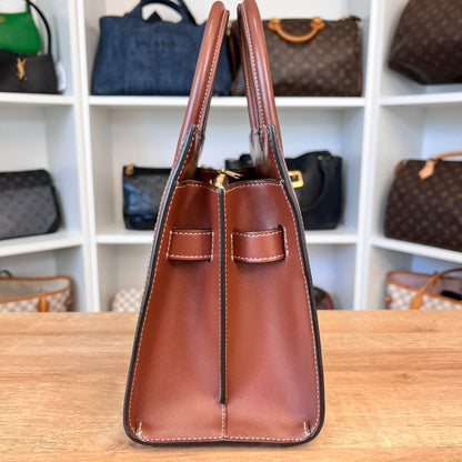 Burberry Mini Vintage Check Two-handle Title Bag