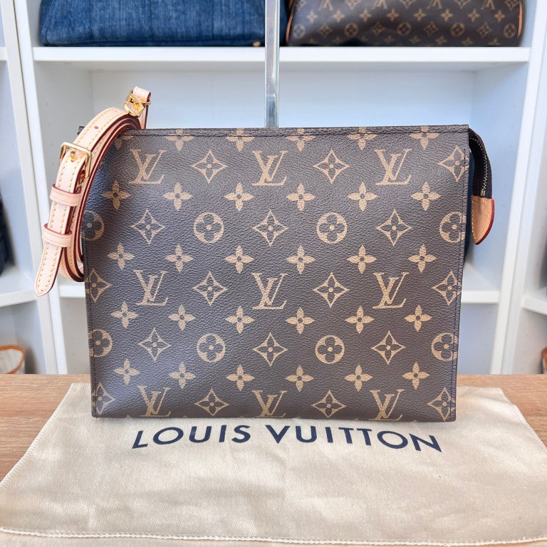 Louis Vuitton Monogram Toiletry 26 w/ Leather Strap