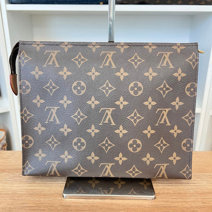 Louis Vuitton Monogram Toiletry 26 w/ Leather Strap